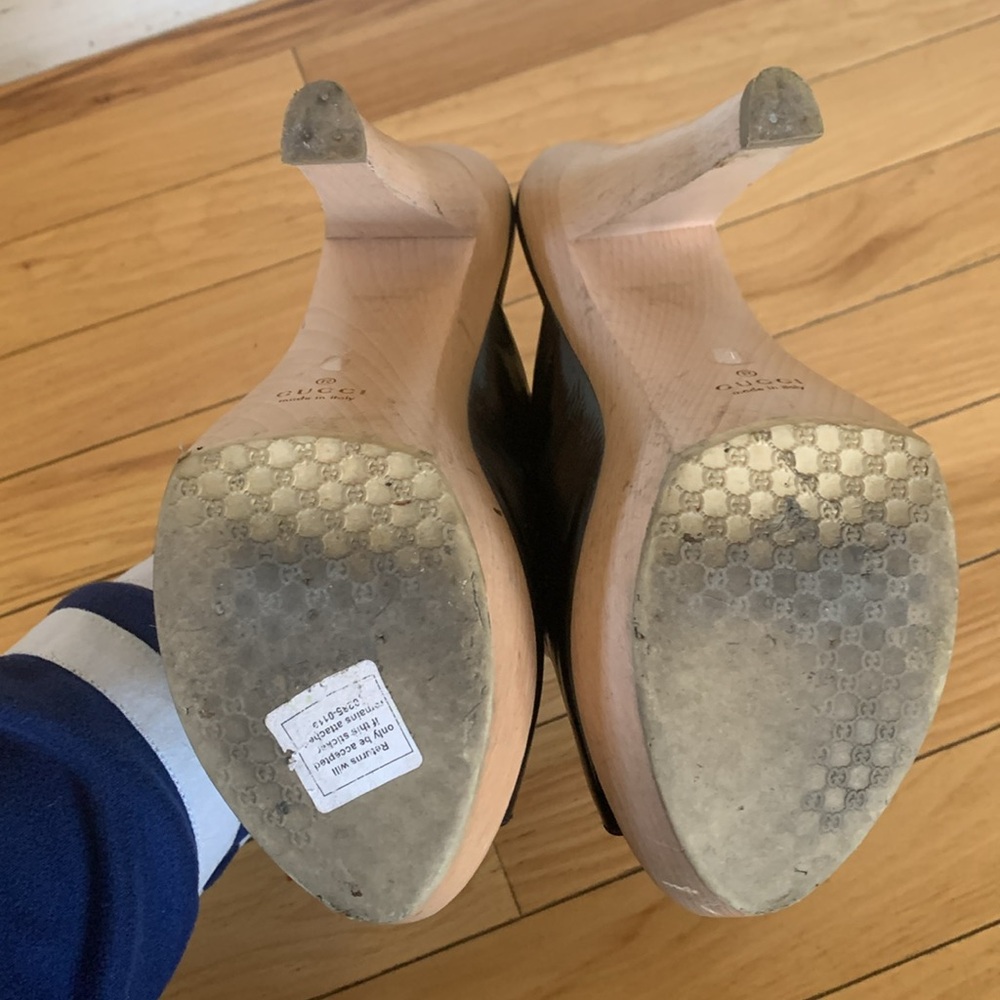 GUCCI- Authentic 🍀 EUC! Hysteria Line Women’s Heels/Mules- Size 7 - Picture 6 of 7